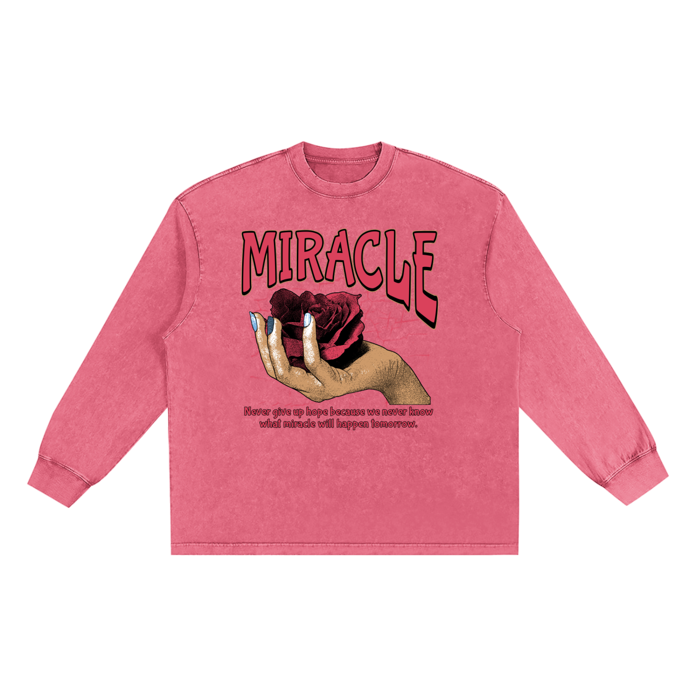 Snow Washed Frayed Edge T-Shirt