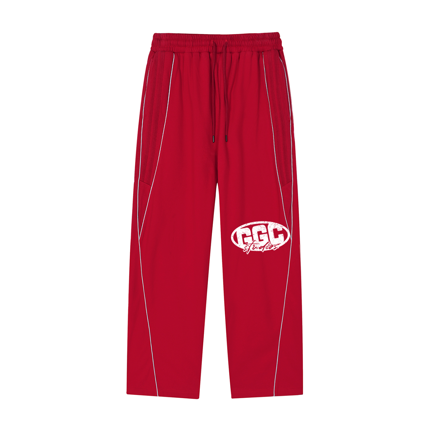 Reflection Striped Straight-Leg Sweatpants