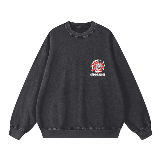 Snow Washed Oversized Sweatshirt