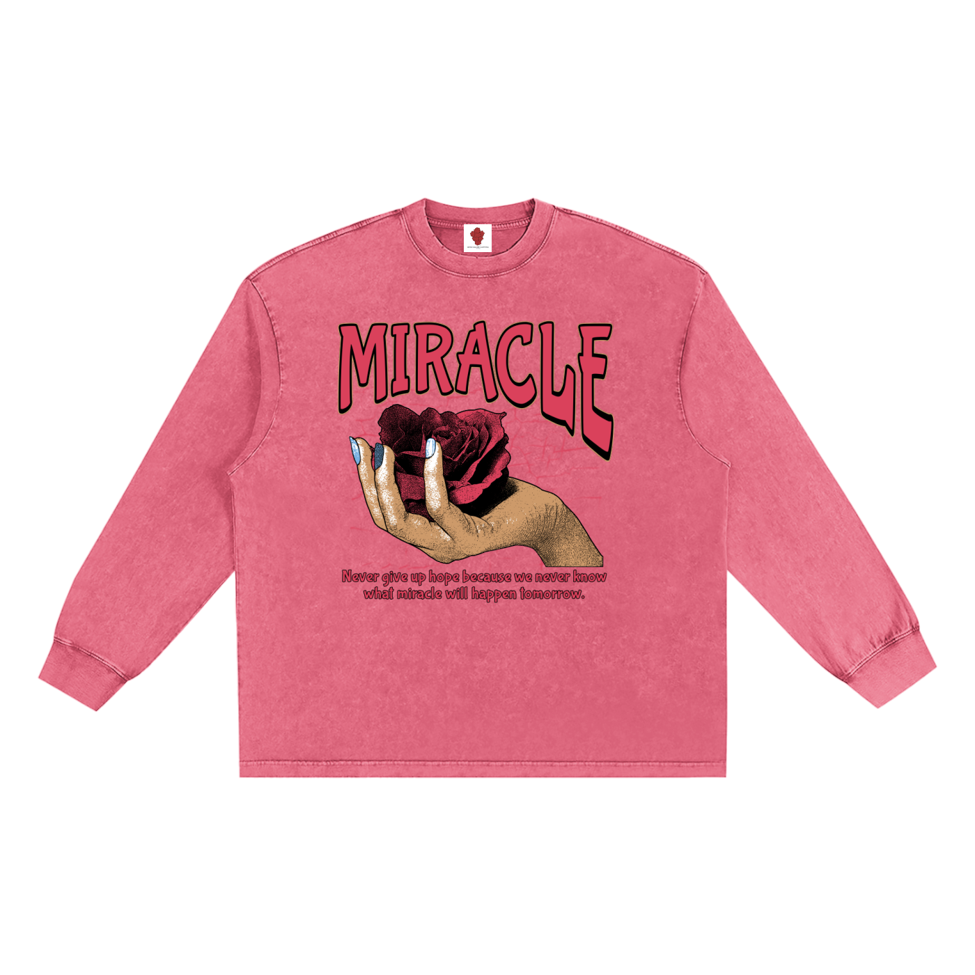 Snow Washed Frayed Edge T-Shirt