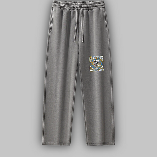 Frayed Enzyme Washed Fleece Sweatpants