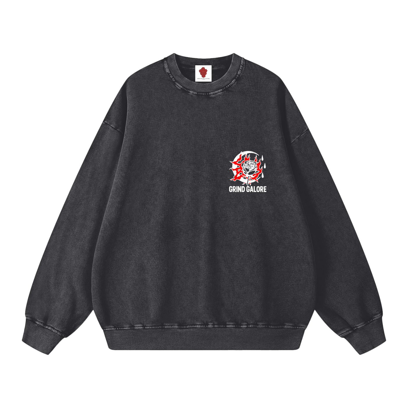 Snow Washed Oversized Sweatshirt