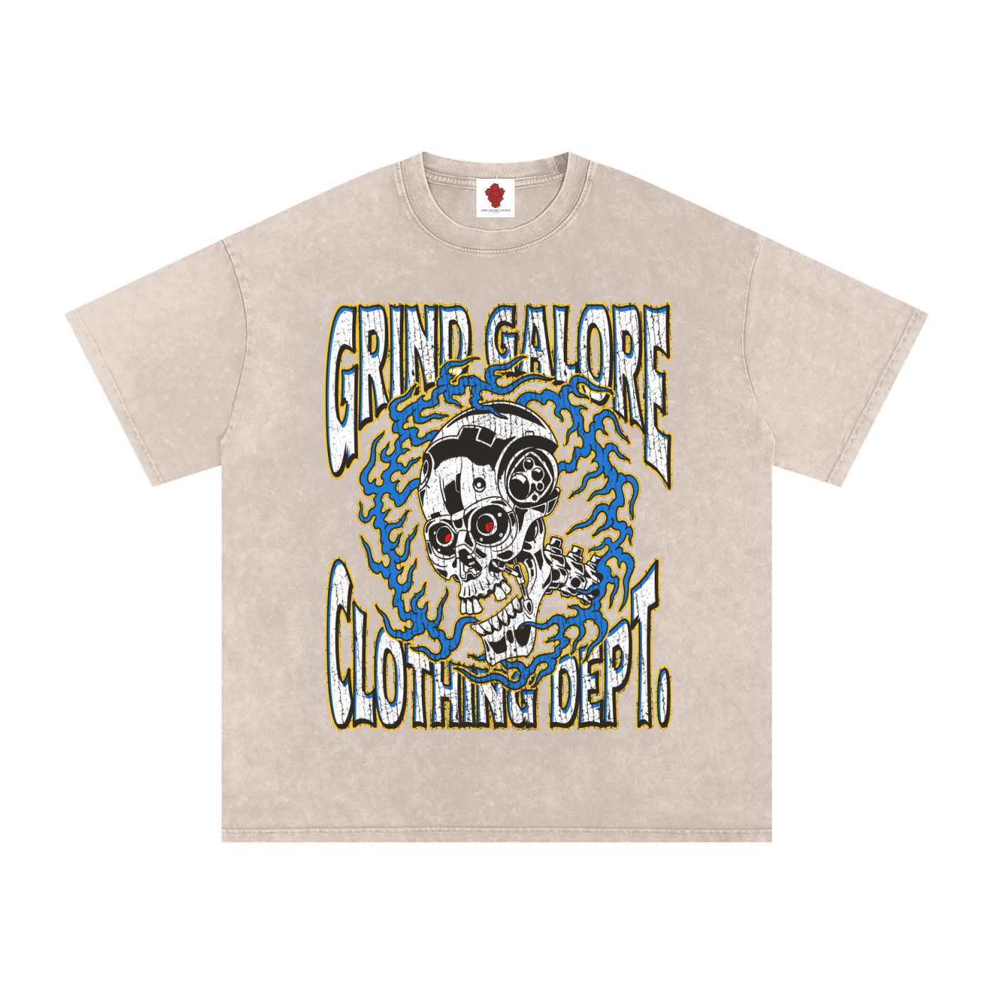 Snow Washed Oversized Cotton T-Shirt