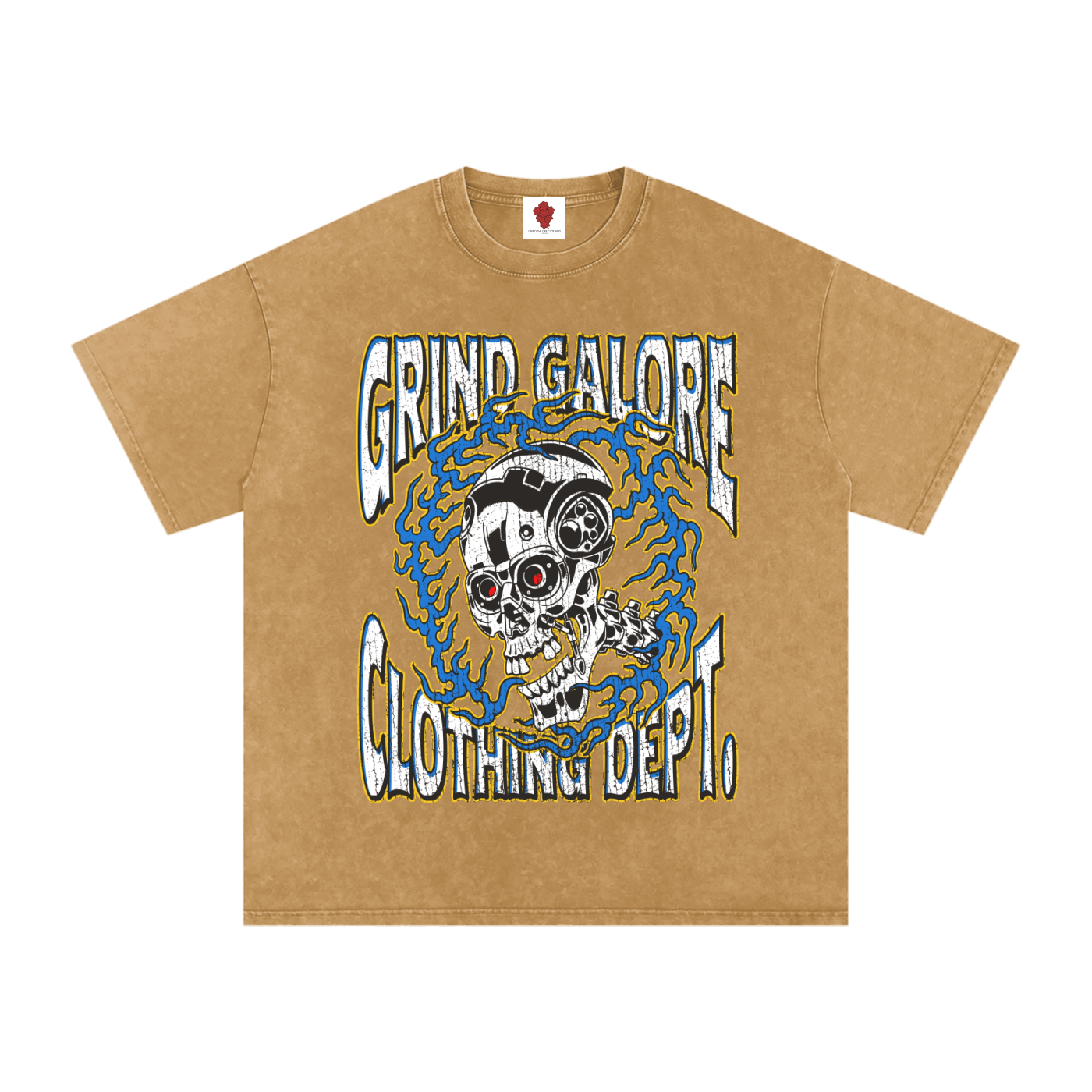 Snow Washed Oversized Cotton T-Shirt