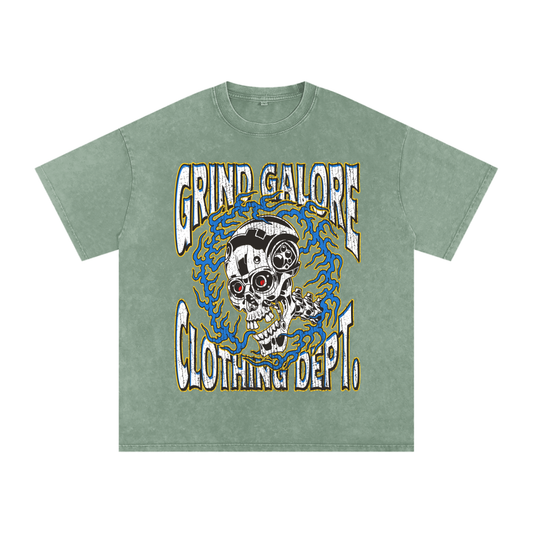 Snow Washed Oversized Cotton T-Shirt