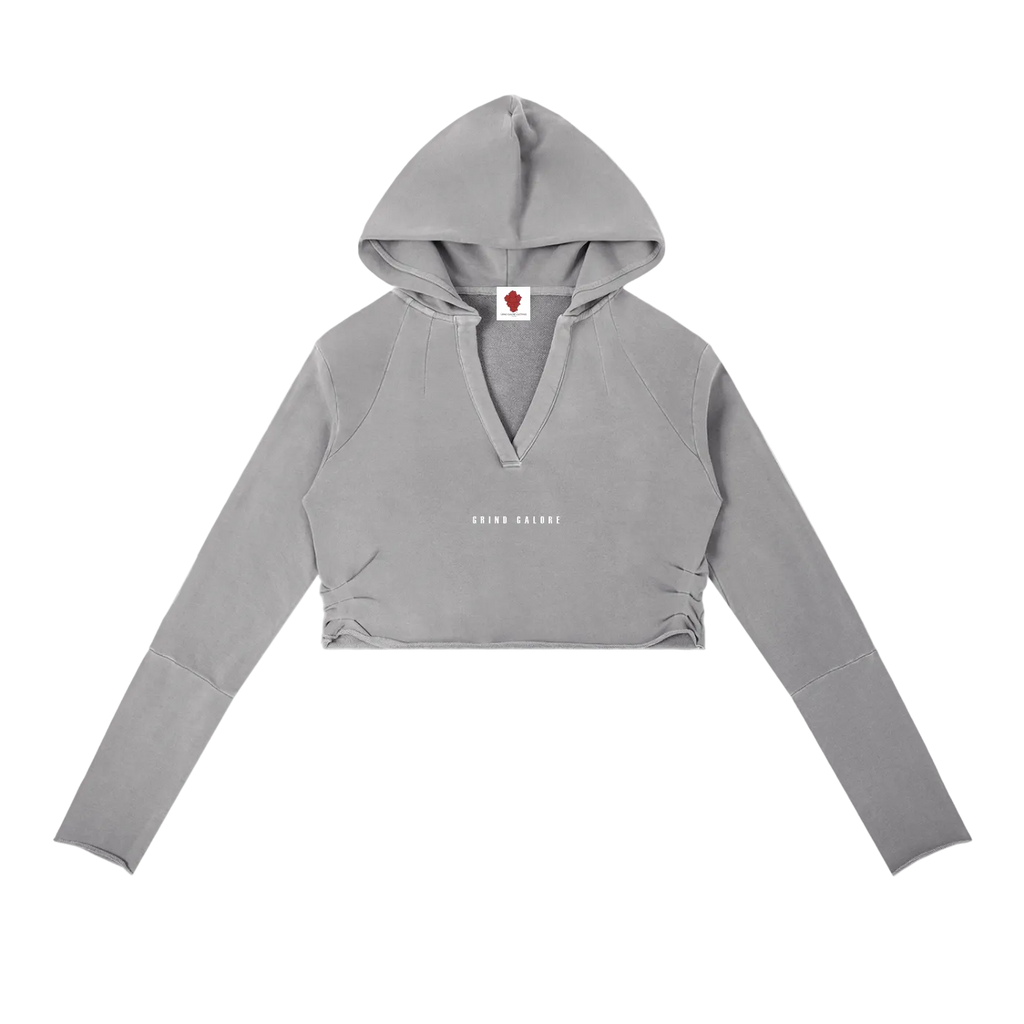 Vintage Washed Raw Edge Hoodie