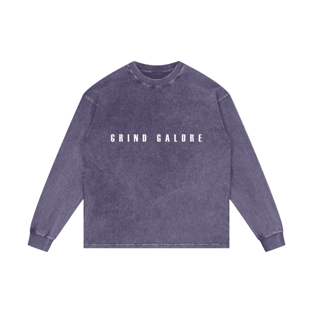 Acid Wash Oversize Long Sleeve T-Shirt