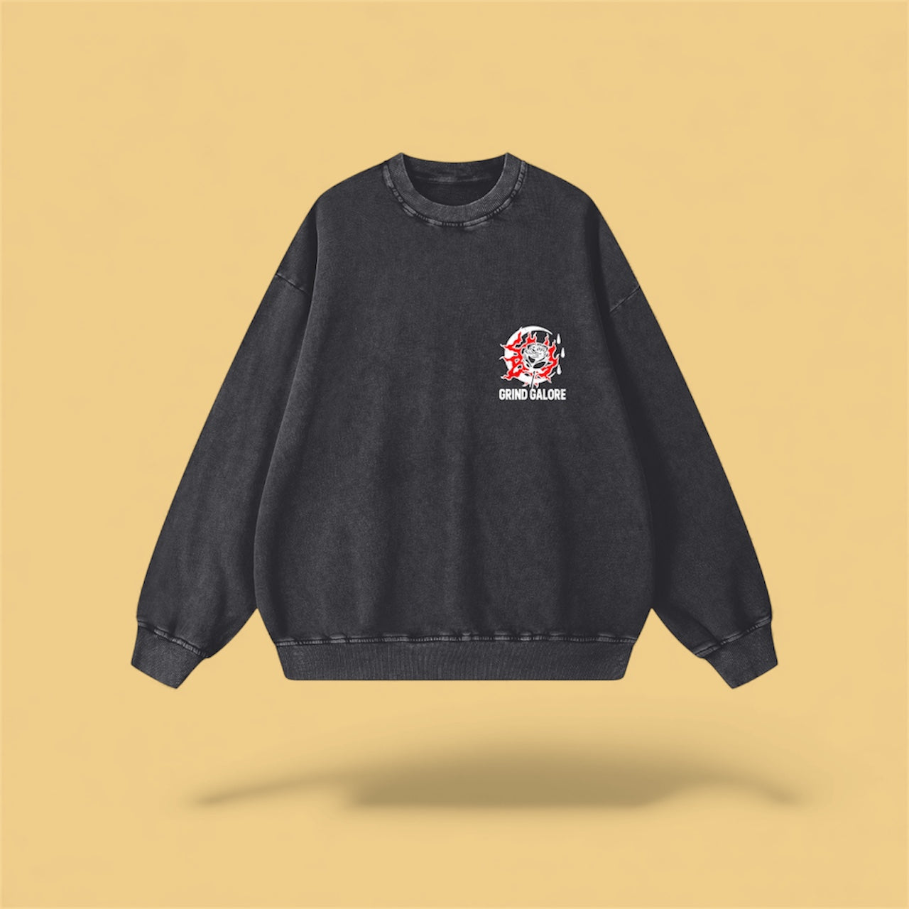 Snow Washed Oversized Sweatshirt