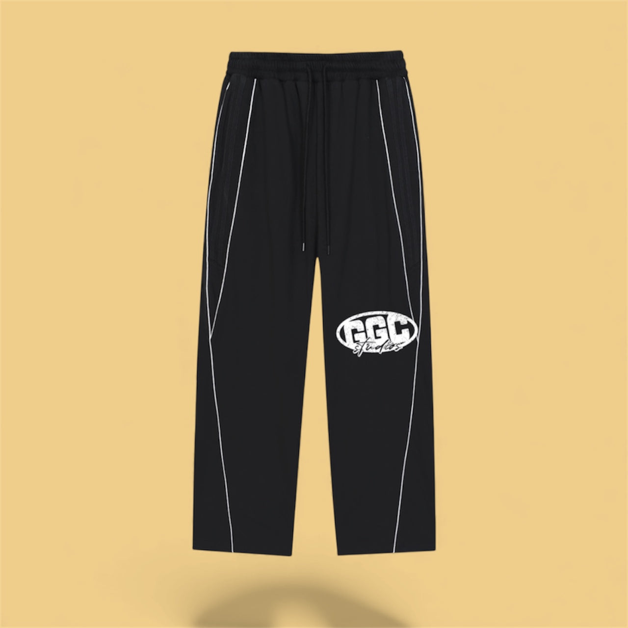 Reflection Striped Straight-Leg Sweatpants