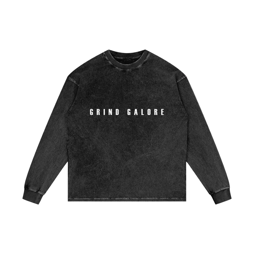Acid Wash Oversize Long Sleeve T-Shirt
