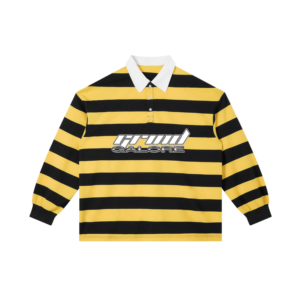 Color Block Stripe Polo Shirt