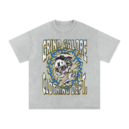 Snow Washed Oversized Cotton T-Shirt