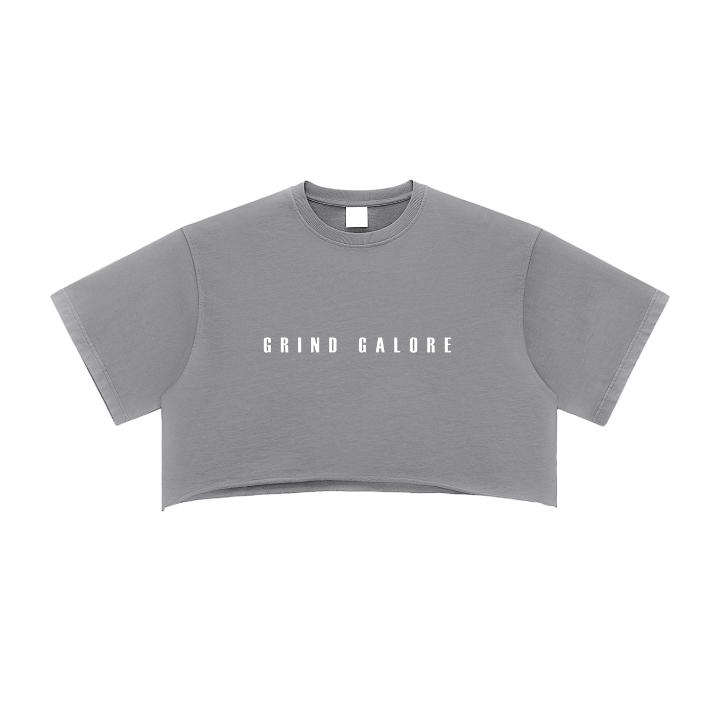 Snow Washed Raw Edge Crop Top