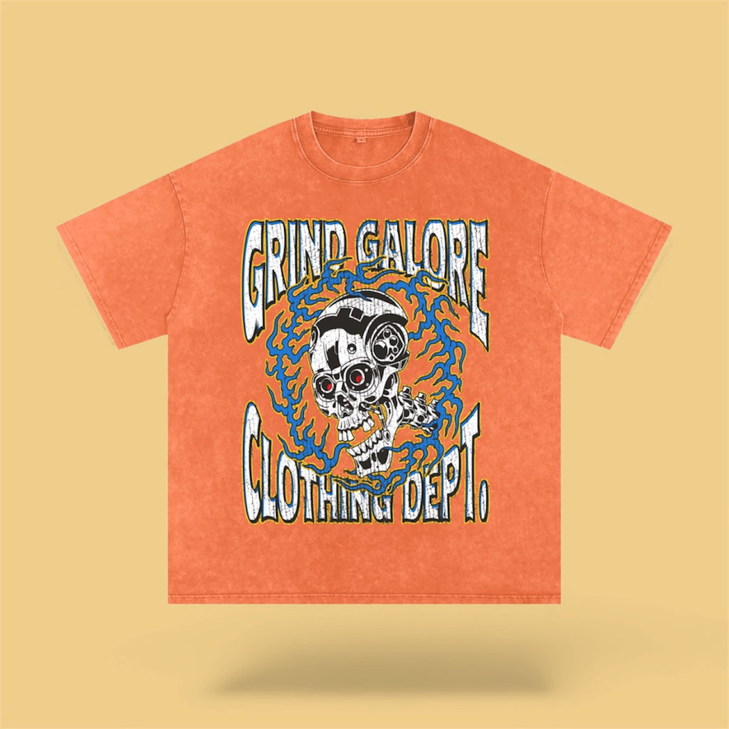 Snow Washed Oversized Cotton T-Shirt