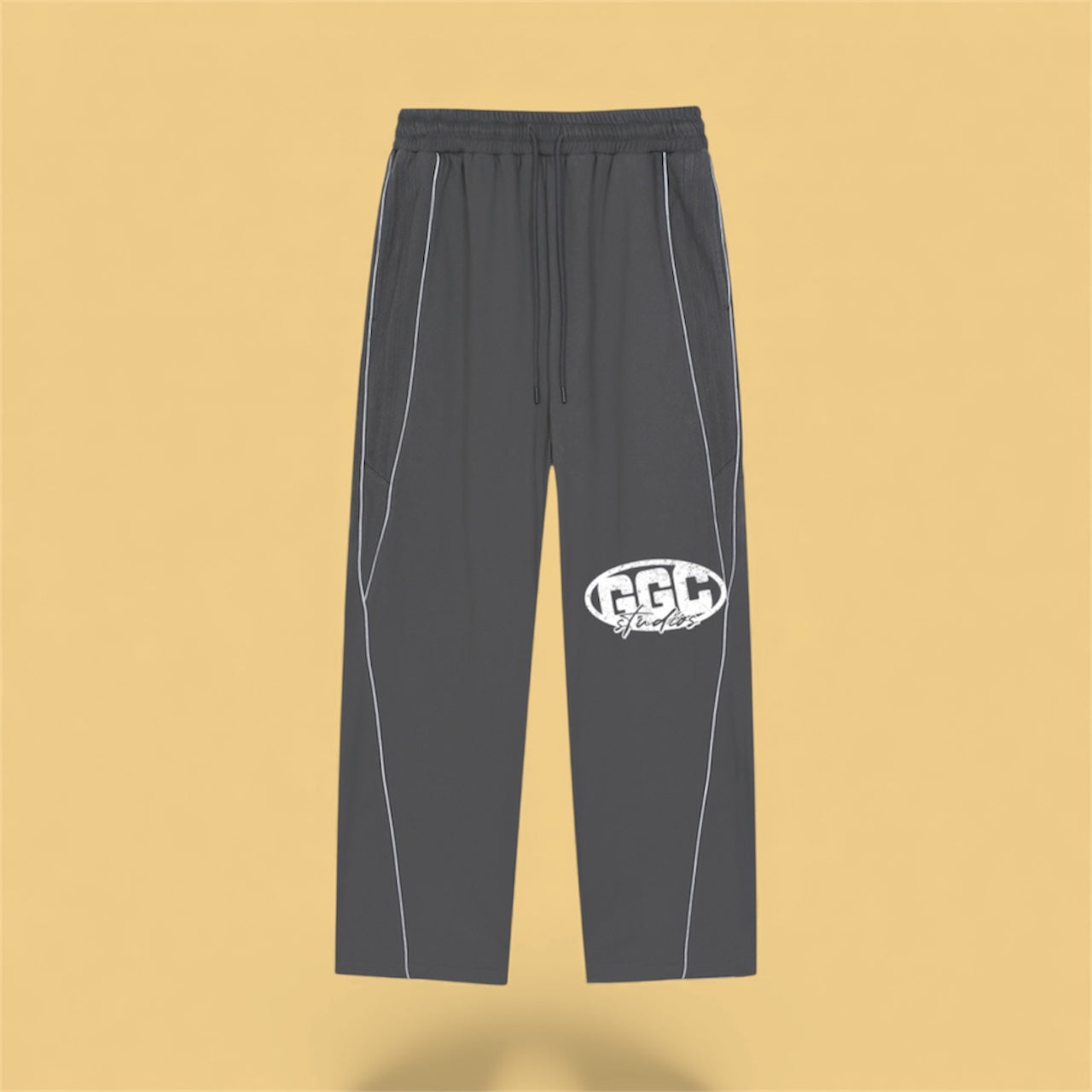 Reflection Striped Straight-Leg Sweatpants