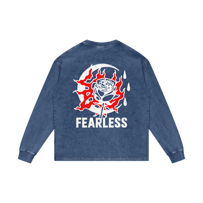 Acid Wash Oversize Long Sleeve T-Shirt