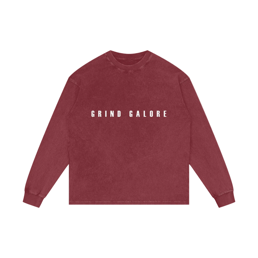 Acid Wash Oversize Long Sleeve T-Shirt