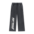 Snow Washed Tape Raw Edge Sweatpants