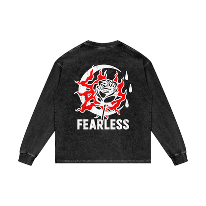 Acid Wash Oversize Long Sleeve T-Shirt