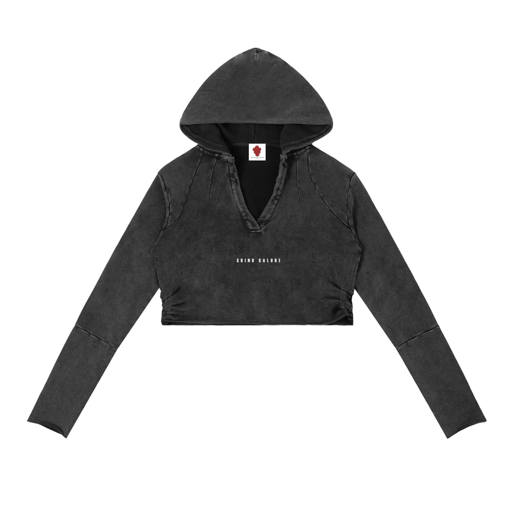 Vintage Washed Raw Edge Hoodie