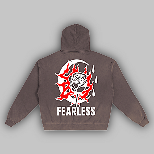 Hand-Frayed Sunfade Zip Hoodie