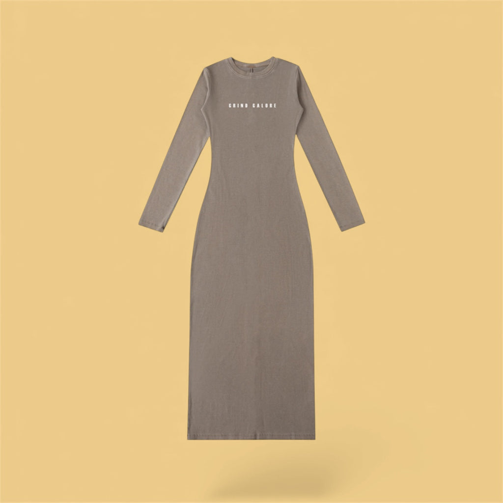 Dyed Washed Slit Maxi Dress