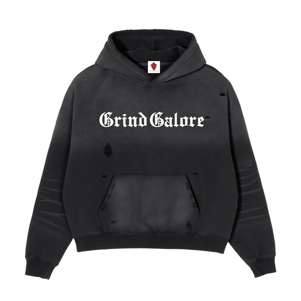 Frayed Sunfade Boxy Fleece Hoodie