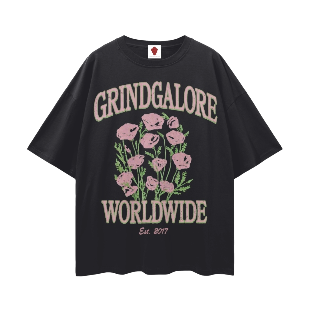 Grind Galore Worldwide Loose Drop Shoulder Tee