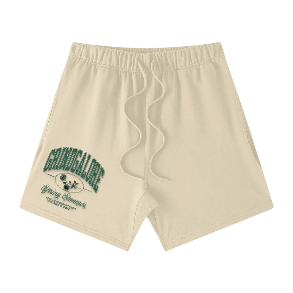 Unisex Earth Tone Loose Fit Cotton Shorts