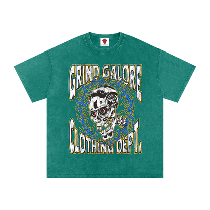 Snow Washed Oversized Cotton T-Shirt