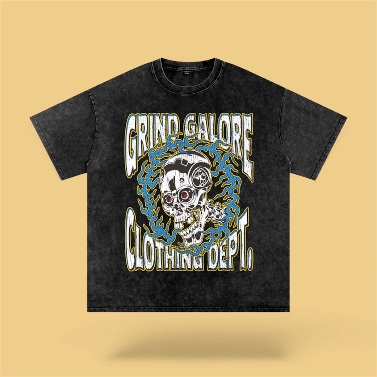 Snow Washed Oversized Cotton T-Shirt