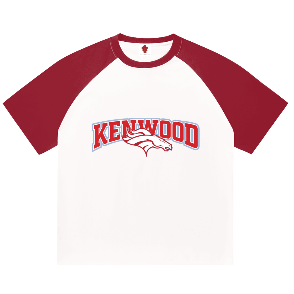 Color-Blocked Raglan Sleeve T-Shirt