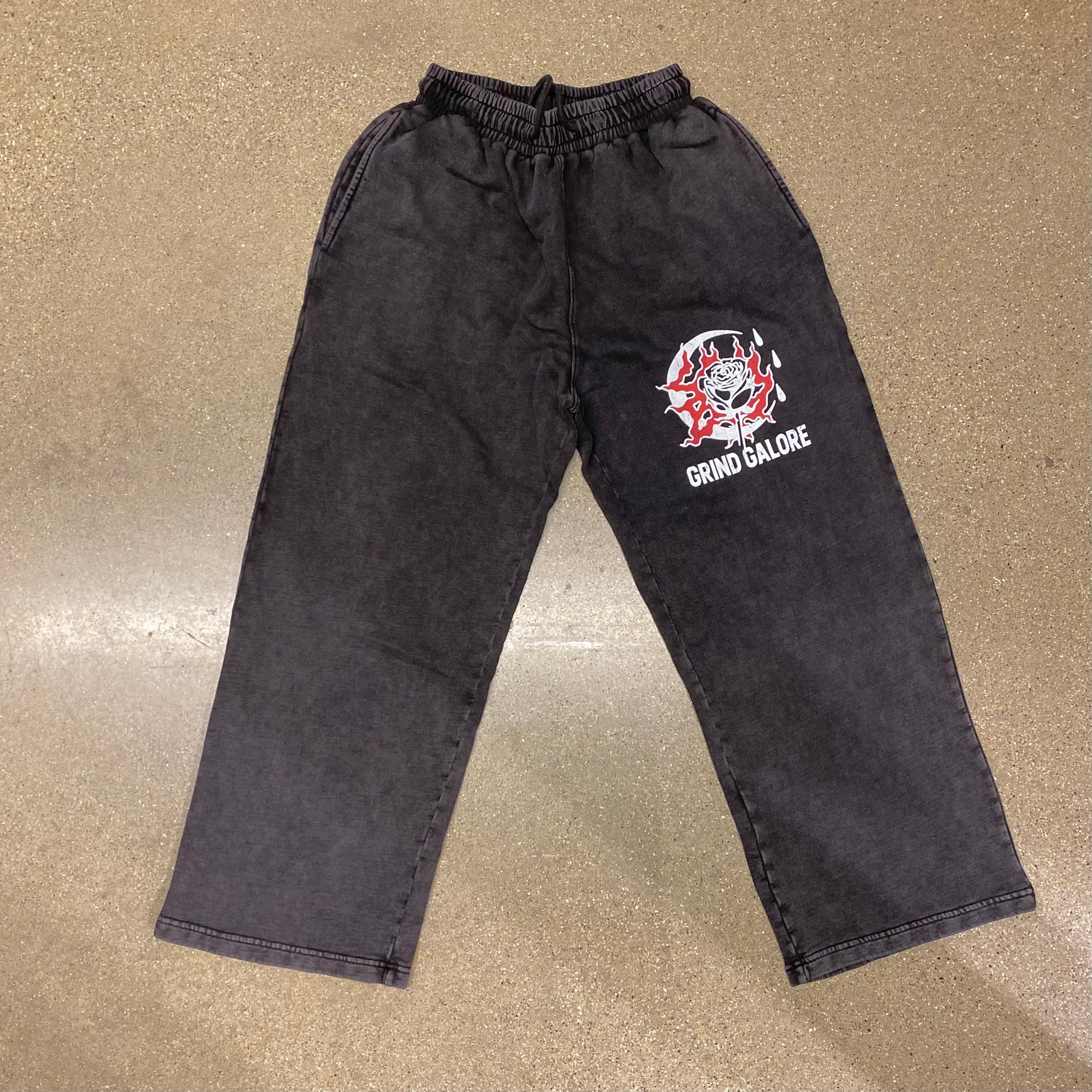 Snow Washed Straight Leg Pants