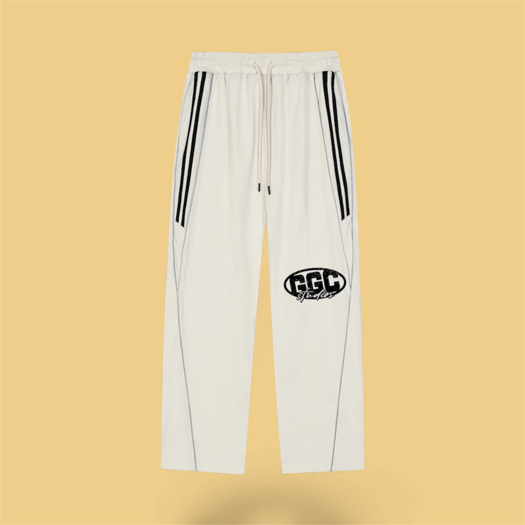 Reflection Striped Straight-Leg Sweatpants