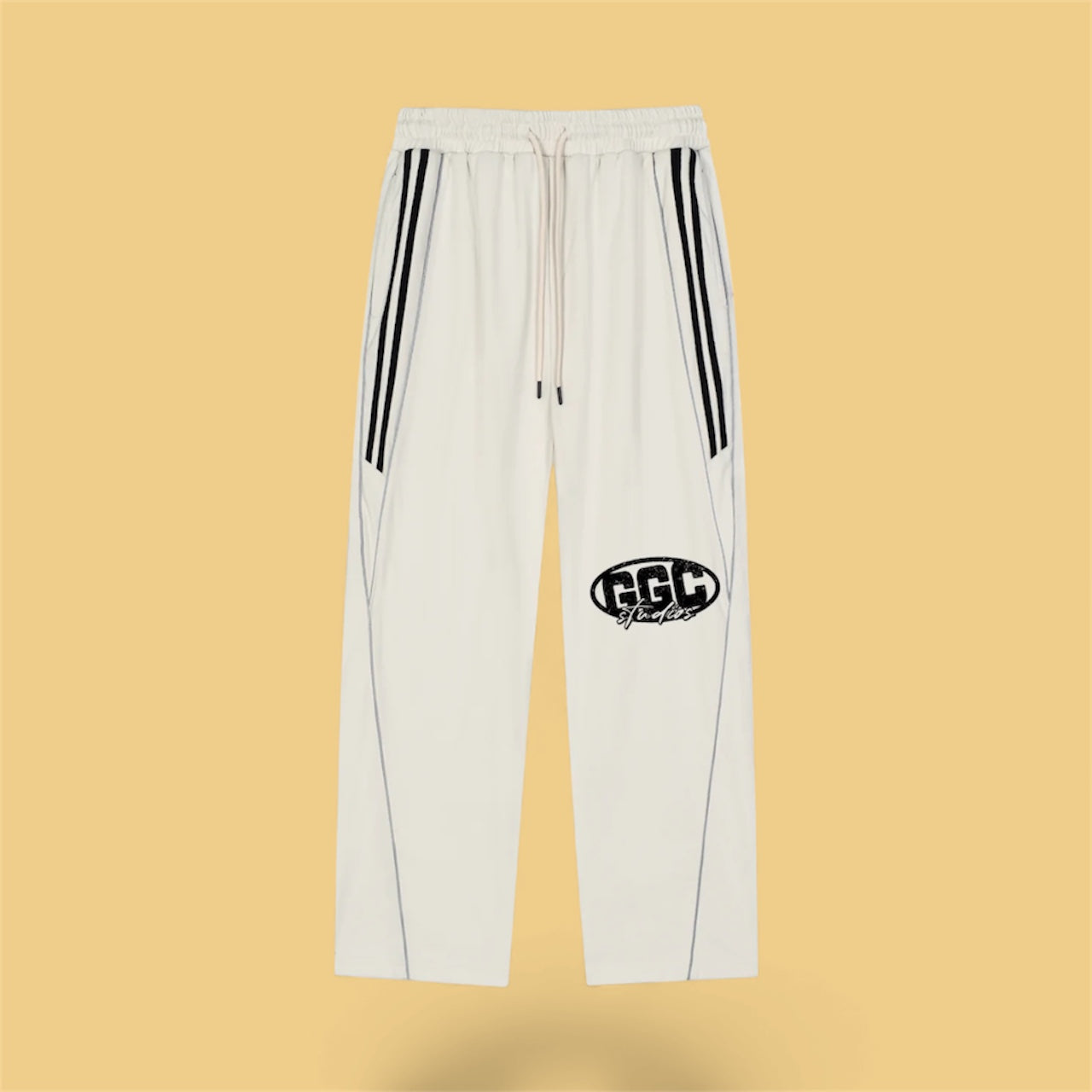 Reflection Striped Straight-Leg Sweatpants