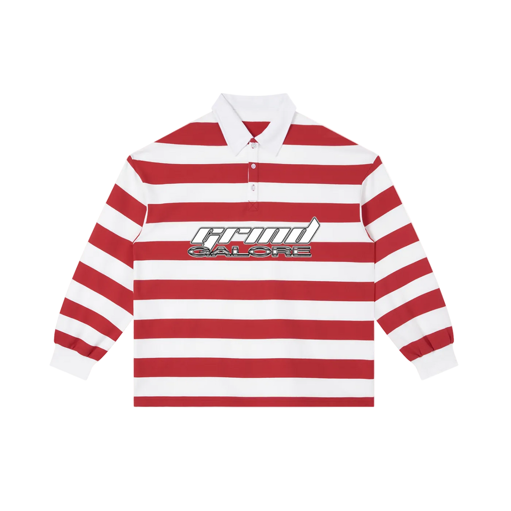 Color Block Stripe Polo Shirt