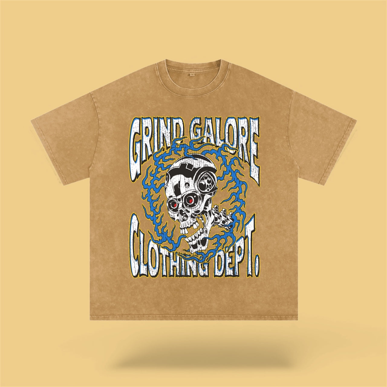 Snow Washed Oversized Cotton T-Shirt