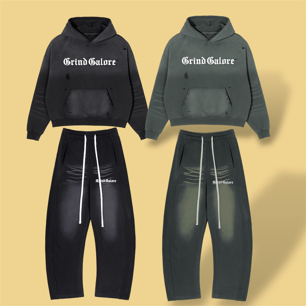 Heavyweight Sunfade Boxy Fleece Hoodie