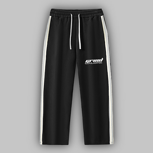 Contrast Side-Stripe Straight-Leg  Pants