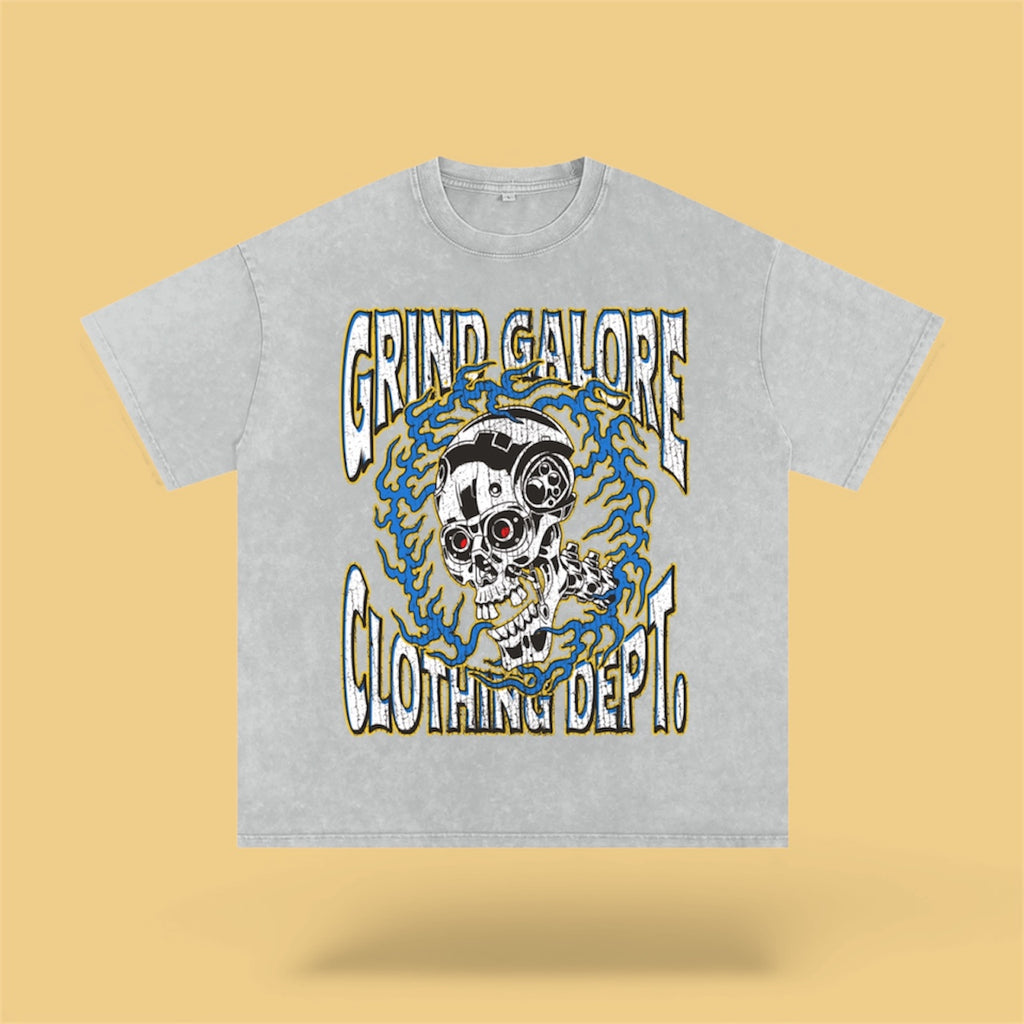 Snow Washed Oversized Cotton T-Shirt