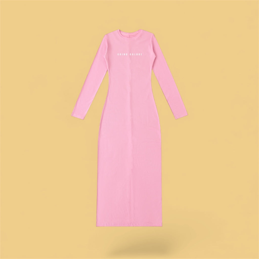 Dyed Washed Slit Maxi Dress