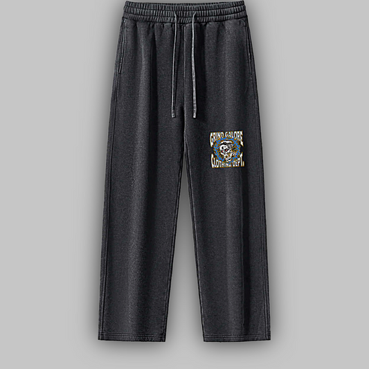 Frayed Enzyme Washed Fleece Sweatpants