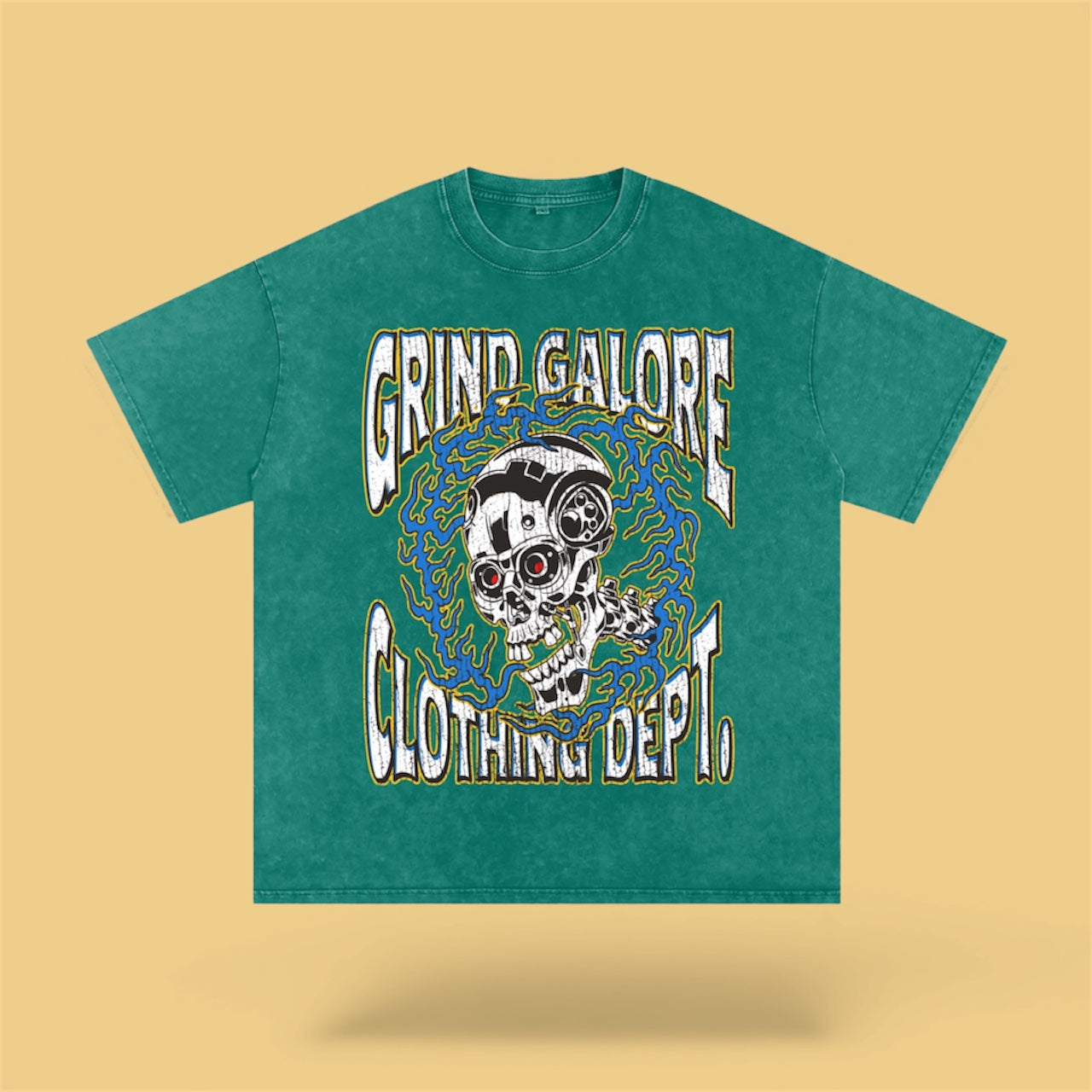 Snow Washed Oversized Cotton T-Shirt