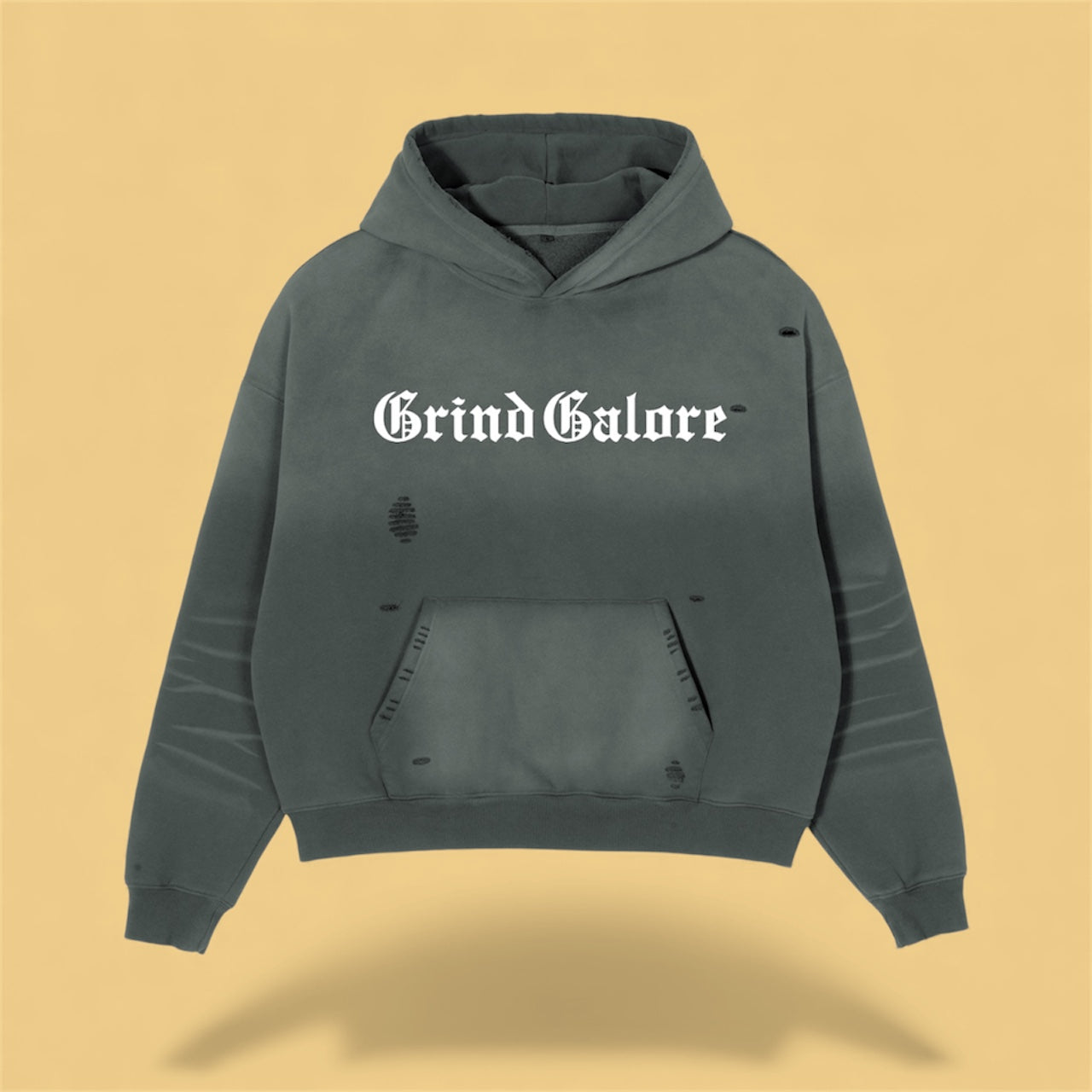 Heavyweight Sunfade Boxy Fleece Hoodie