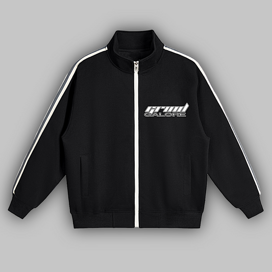 Contrast Side-Stripe Stand Collar  Jacket