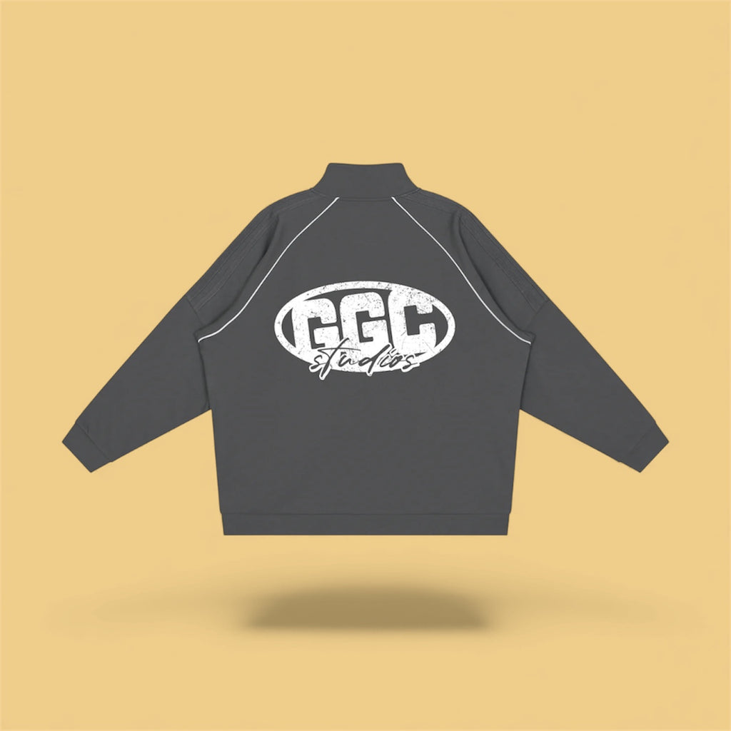 Reflection Striped Raglan Sleeve  Jacket