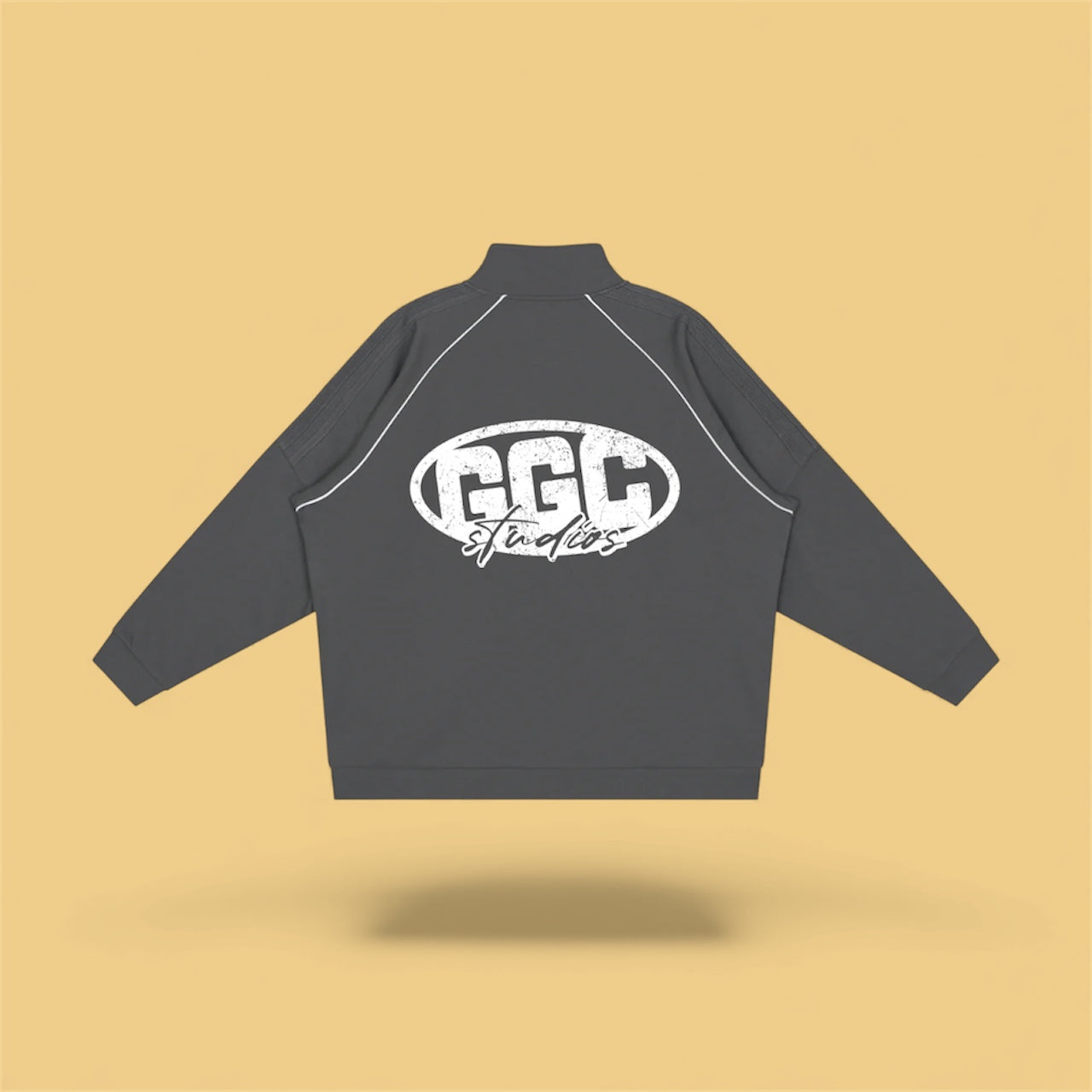 Reflection Striped Raglan Sleeve  Jacket