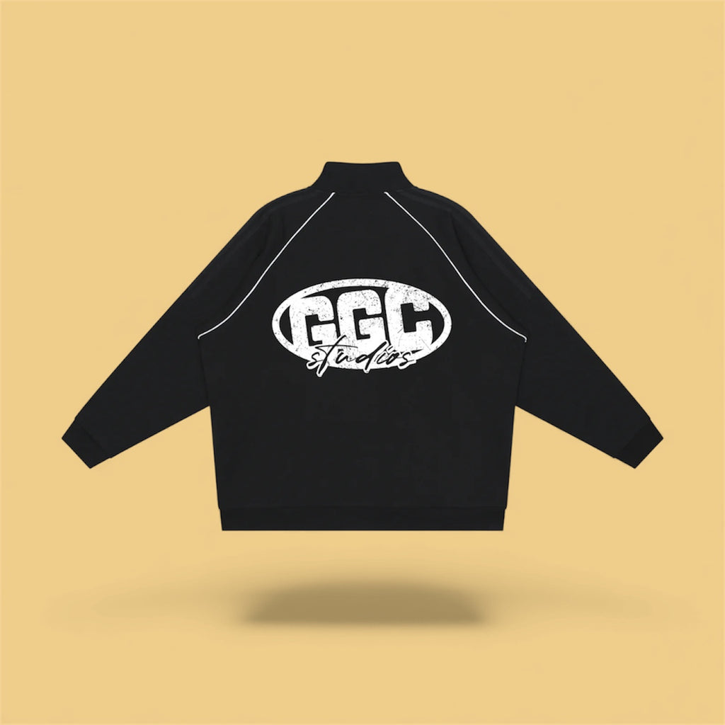 Reflection Striped Raglan Sleeve  Jacket