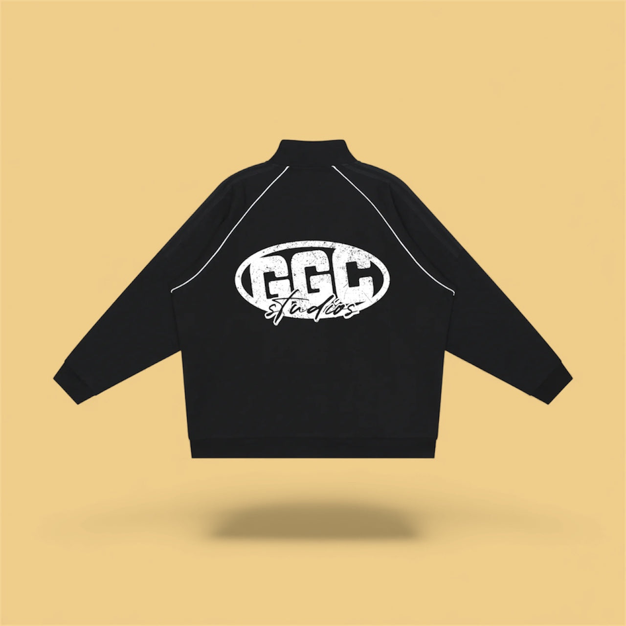 Reflection Striped Raglan Sleeve  Jacket