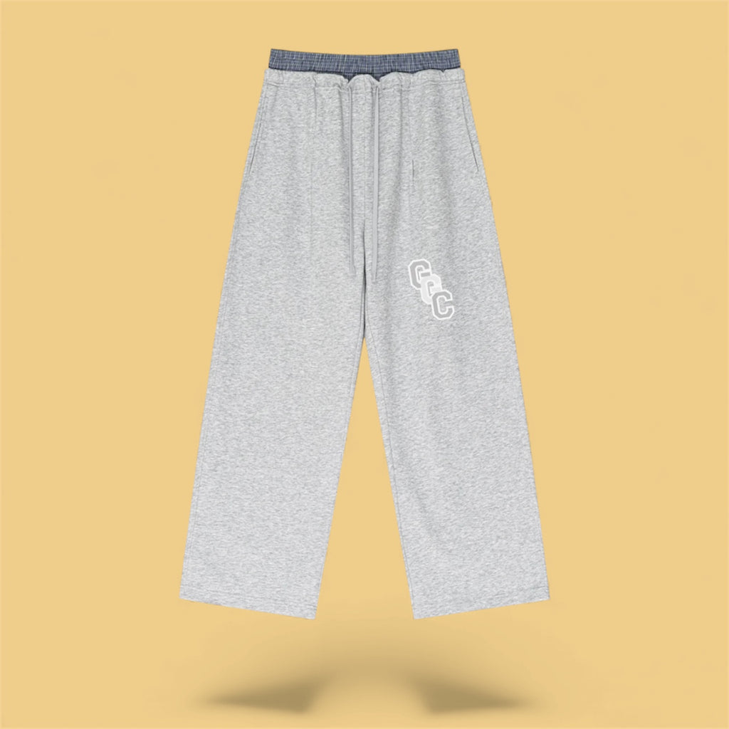 Women’s Plaid Contrast Waist Pants